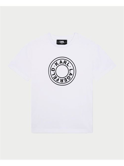 T-shirt enfant Karl Lagerfeld en coton avec imprimé KARL LAGERFELD | Z3023510P